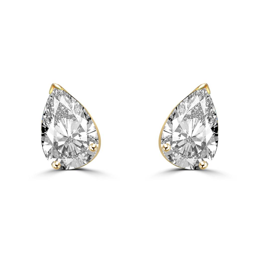 Beaomatic 1.38Ct Moissanite Stud Earrings : FER0124M