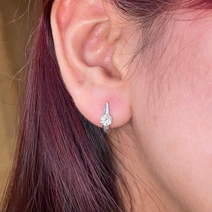 Zenith 0.66Ct Moissanite Bali Earrings : FER0445ER925795