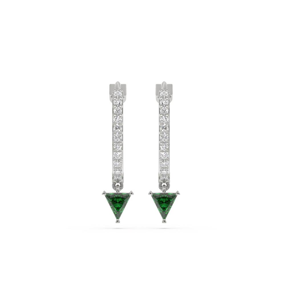 0.32Ct Lab Grown Diamond Earring In 18Kt Gold Vermeil : LLER0133