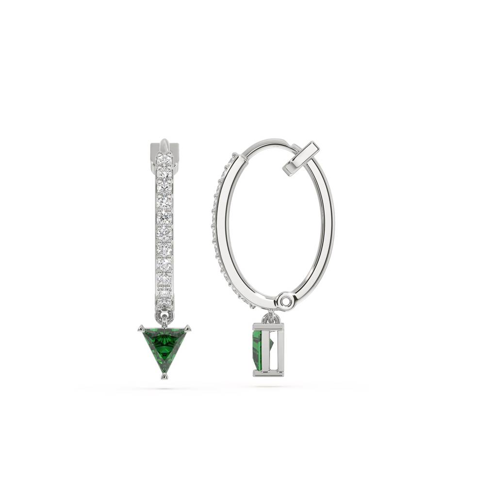 0.32Ct Lab Grown Diamond Earring In 18Kt Gold Vermeil : LLER0133