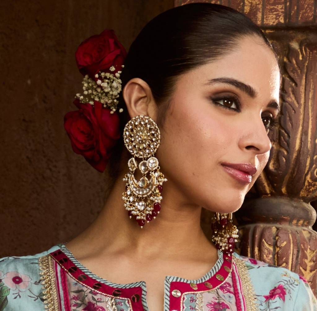 Suhana Gulnaar Polki Chandbaali : RMQJ0251