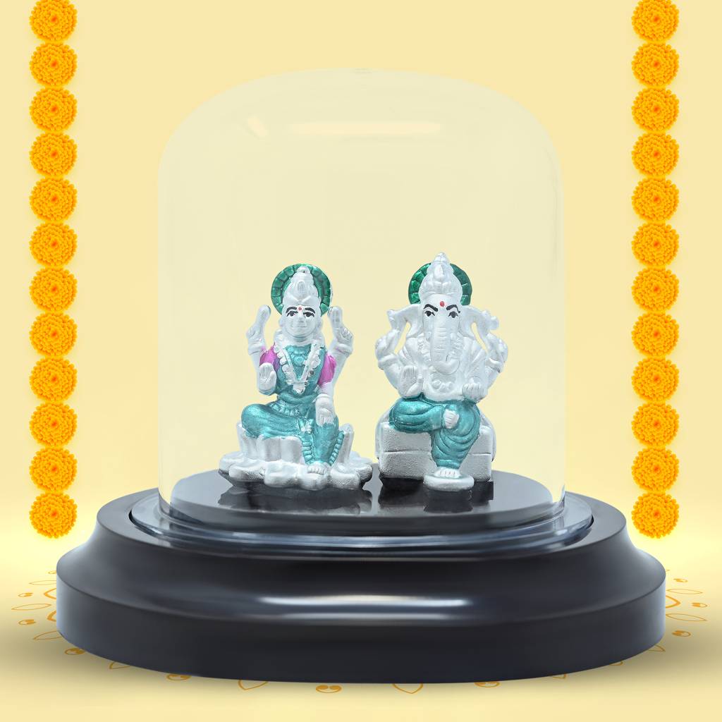 Touch925 999 Silver Siddhivinayaka Lakshmi Ji Radiance Idol : FI6
