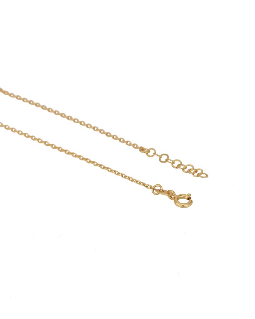 Carlton London Gold-Plated Stone Studded Handcrafted Anklet : FJA3652