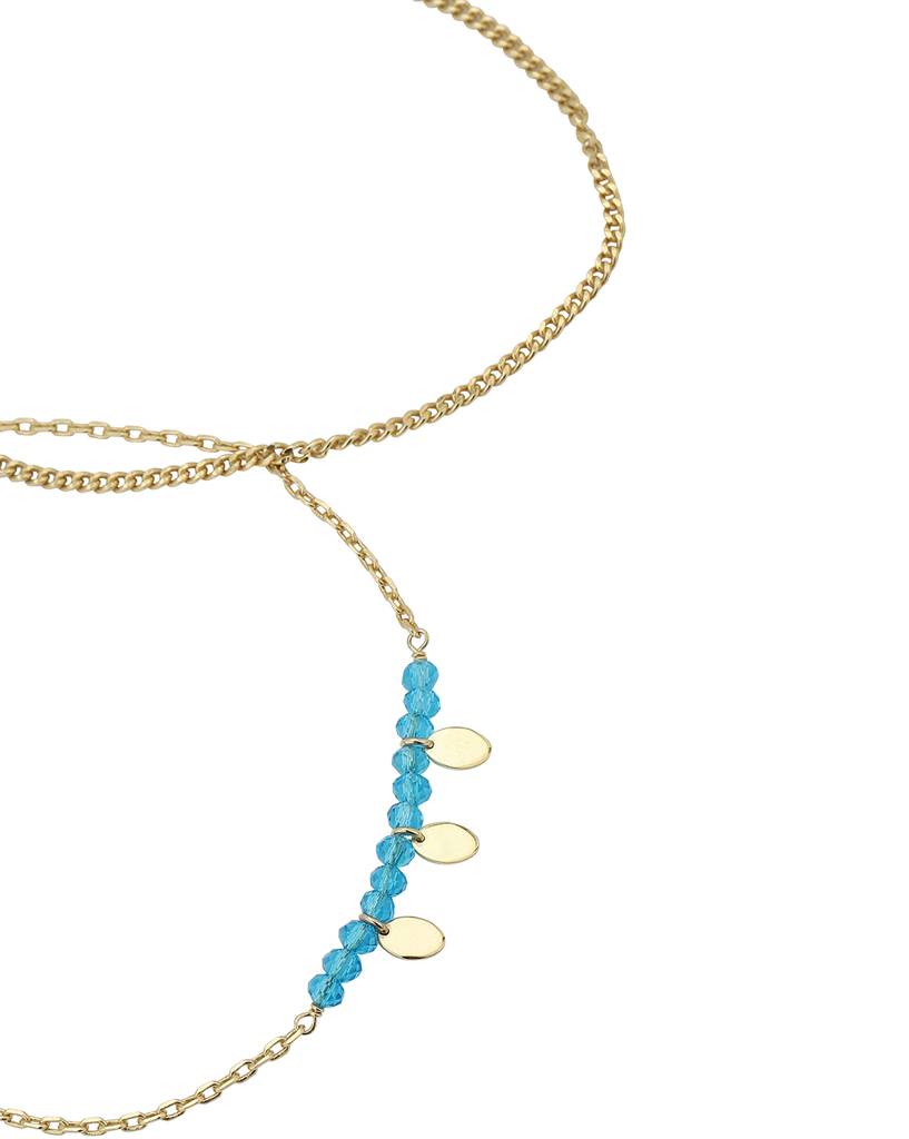 Carlton London Gold-Plated Brass Anklet : FJA3923