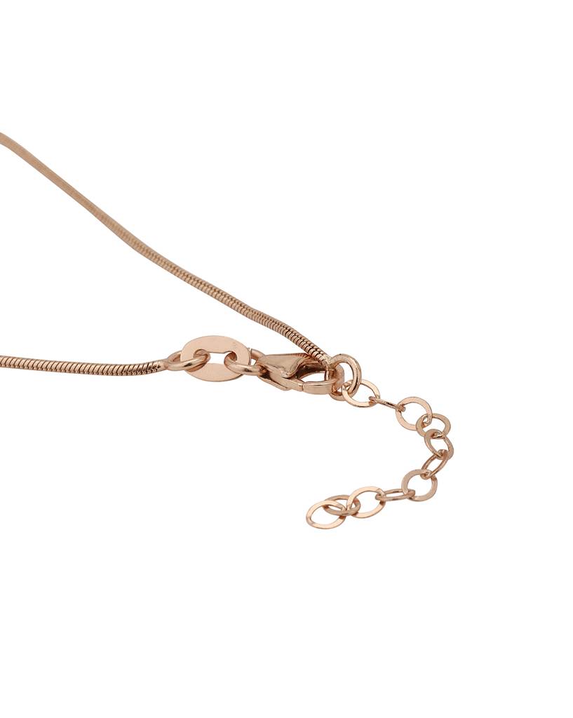 Carlton London Rose Gold-Plated Brass Anklet : FJA3927