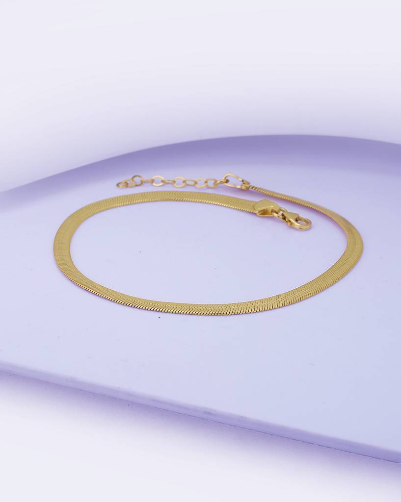 Gold-Plated Anklet : FJA4067