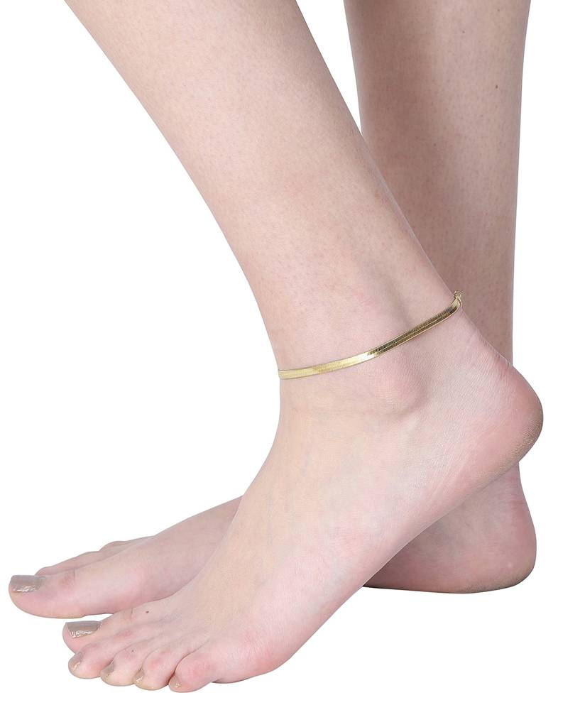 Gold-Plated Anklet : FJA4067