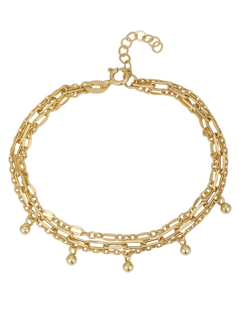 Carlton London Women Gold-Plated Multistrand Bracelet : FJB3591