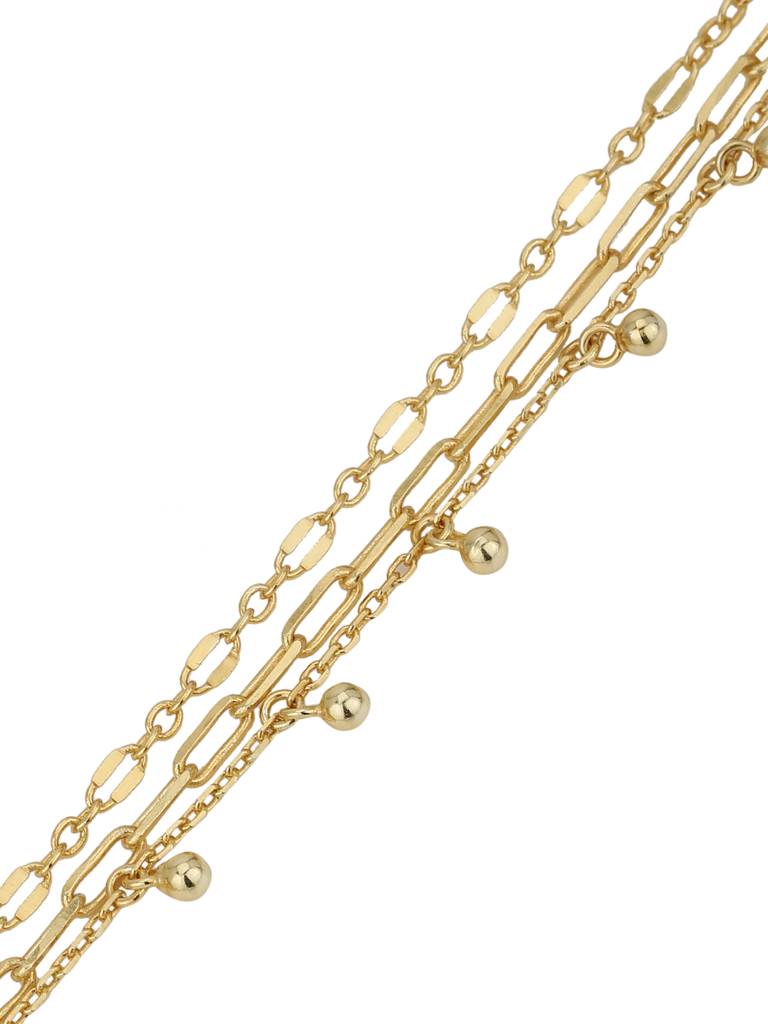 Carlton London Women Gold-Plated Multistrand Bracelet : FJB3591