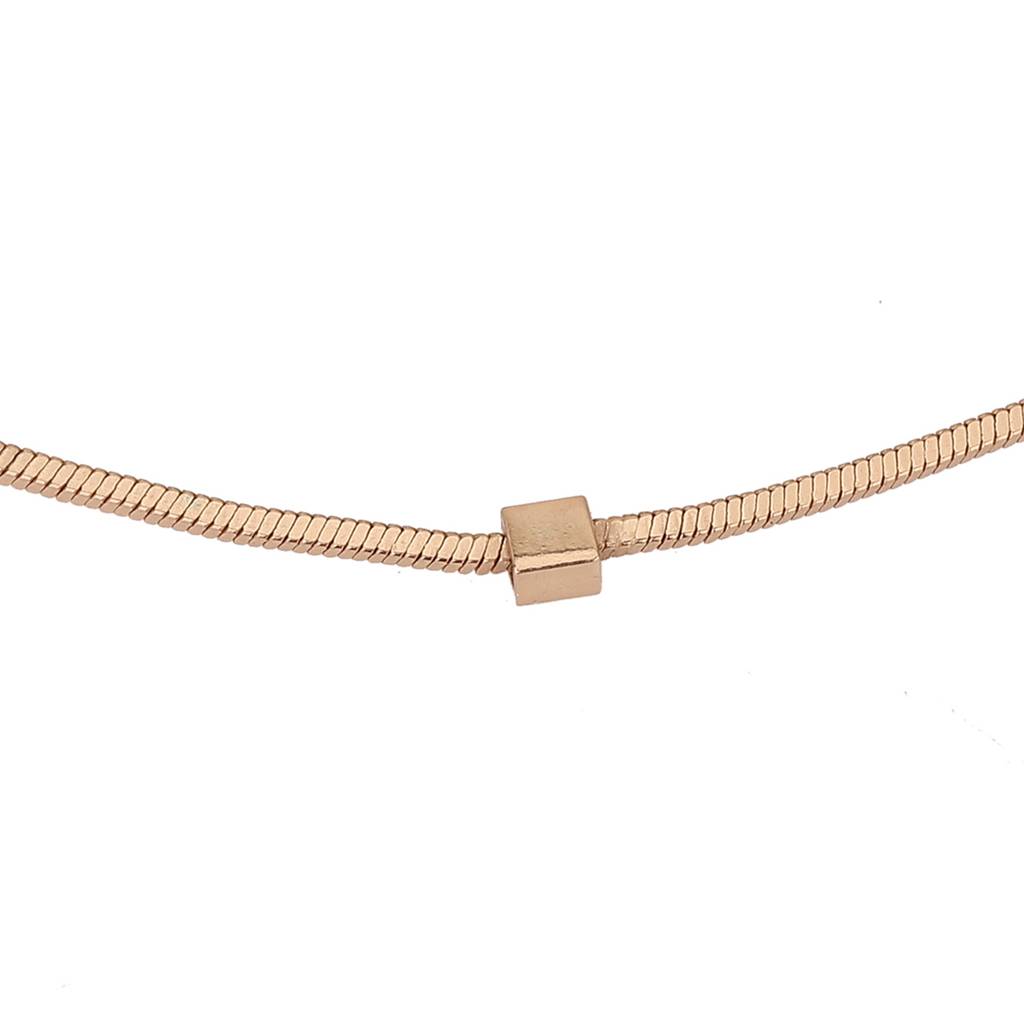 Carlton London Women Rose Gold Plated Brass Charm Bracelet : FJB3755