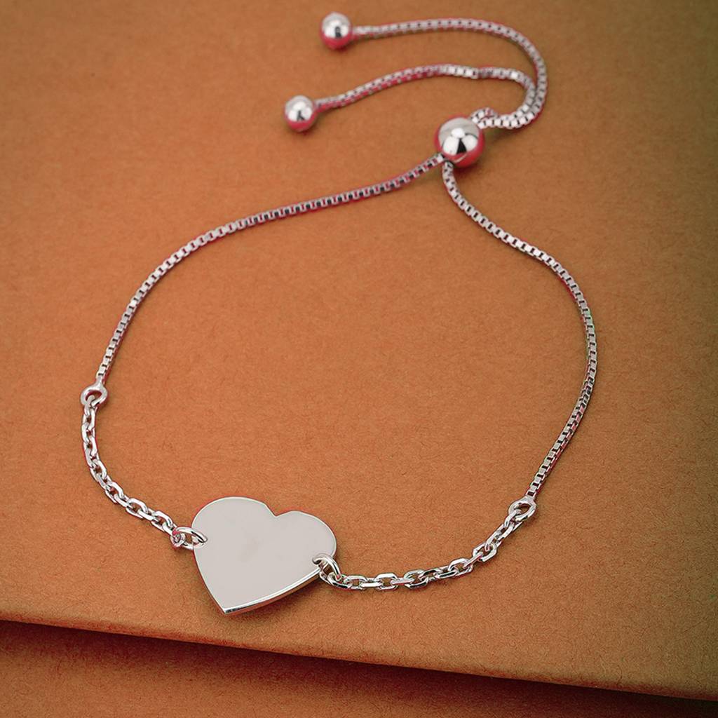 Carlton London Women Rhodium-Plated Link Bracelet : FJB4352