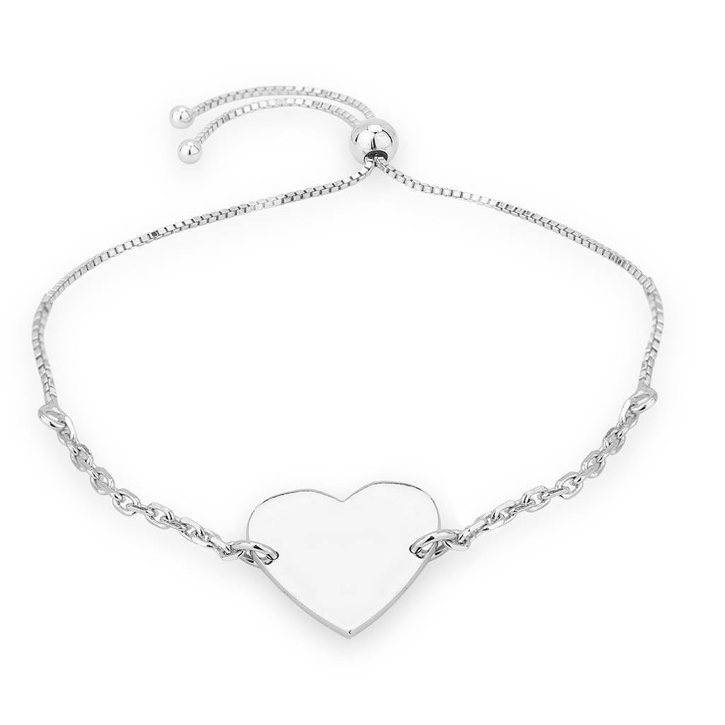 Carlton London Women Rhodium-Plated Link Bracelet : FJB4352