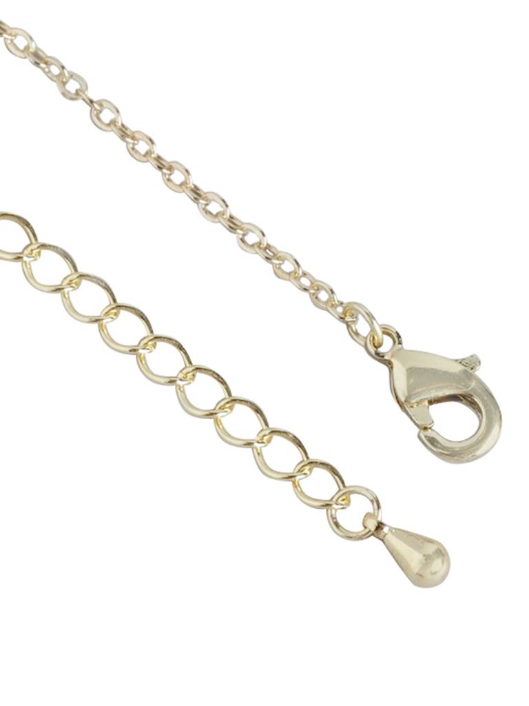 Carlton London Women Gold-Plated Pearls Adjustable Charm Bracelet : FJB4366