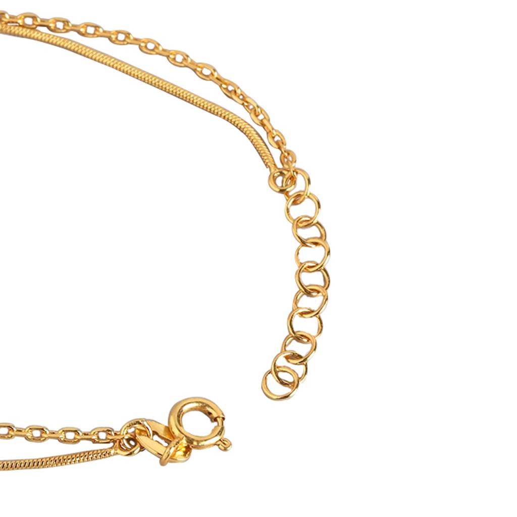 Women Gold-Plated Multistrand Bracelet : FJB4528
