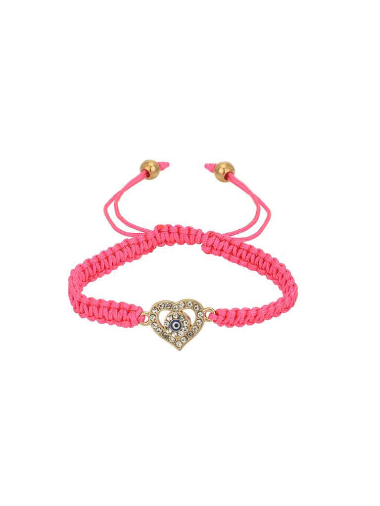 Carlton London Women Set Of 2 Cz-Studded Enamelled Gold-Plated Charm Bracelets. : FJB4742