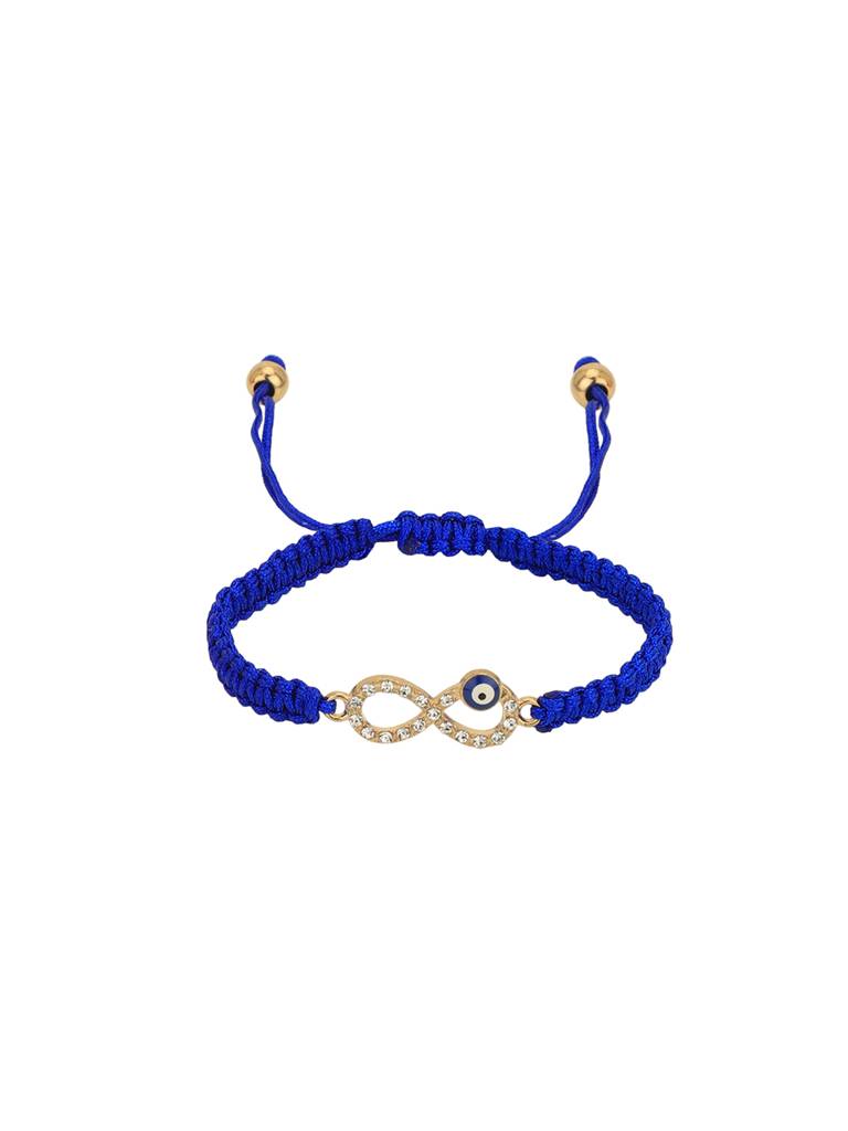 Carlton London Women Set Of 2 Cz-Studded Enamelled Gold-Plated Charm Bracelets. : FJB4742