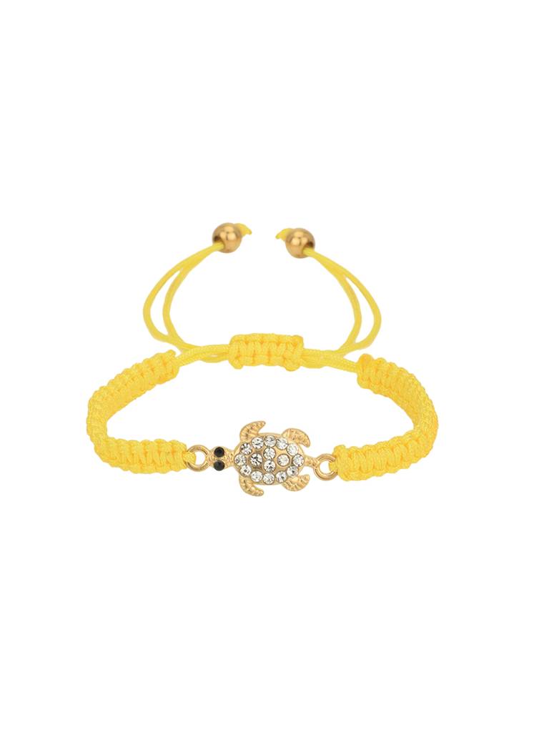 Carlton London Women Set Of 2 Cz-Studded Enamelled Gold-Plated Charm Bracelets : FJB4779
