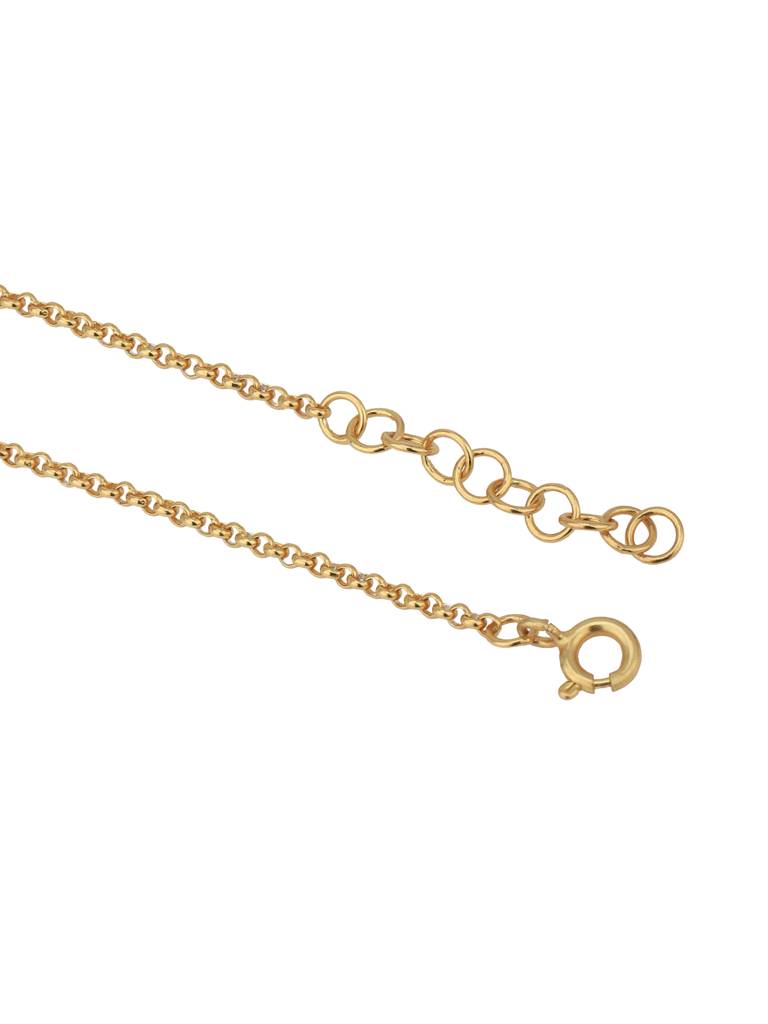 Carlton London 18Kt Gold Plated With Glass Beaded Charm Bracelet : FJB4959