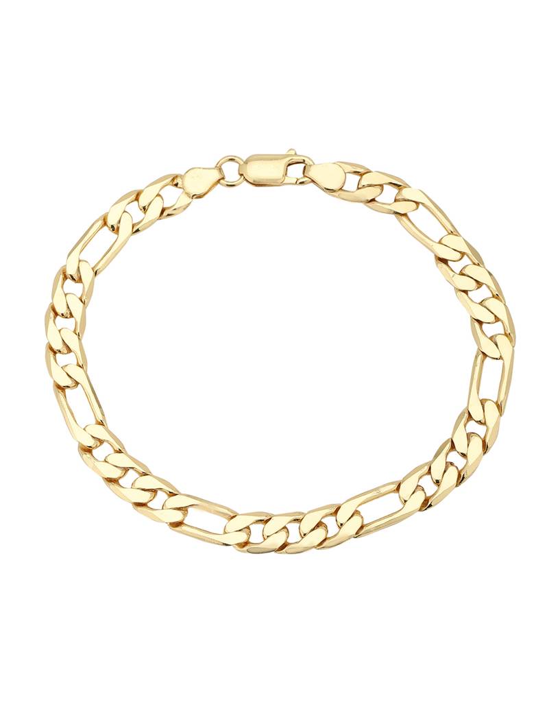Men Brass 18K Gold-Plated Link Bracelet With Gift Card : FJCB4107