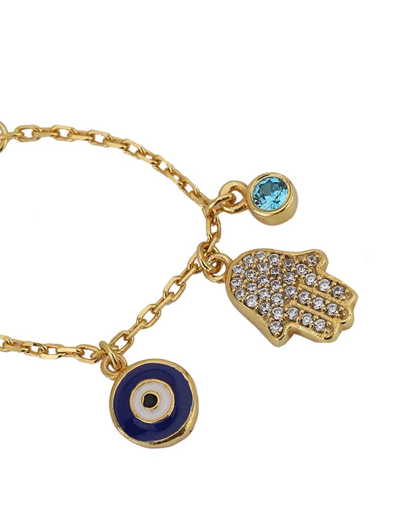 Women Embellished Crystals Studded Watch Charm : FJCH4296