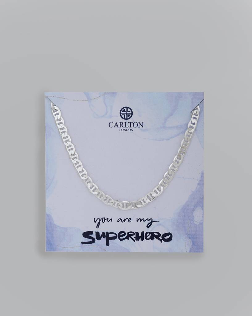 Men Brass Silver-Plated Chain : FJCN4108