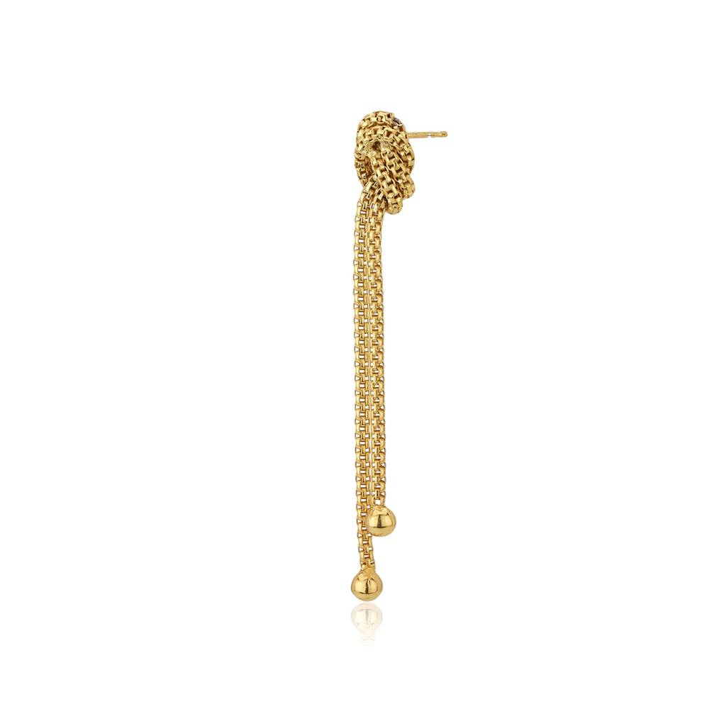 Gold-Toned Contemporary Drop Earrings : FJE3604