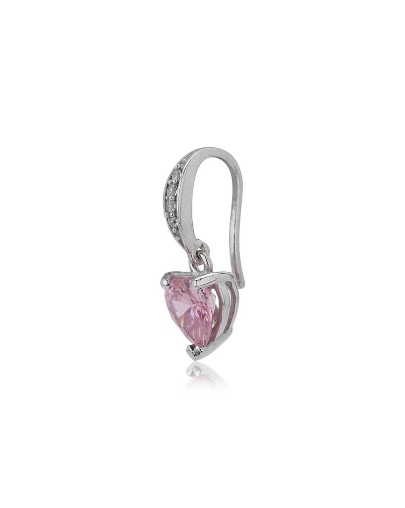 Heart Shaped Drop Earrings : FJE4057