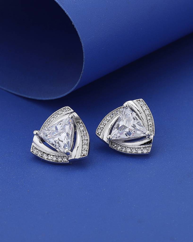 Triangular Studs Earrings : FJE4064