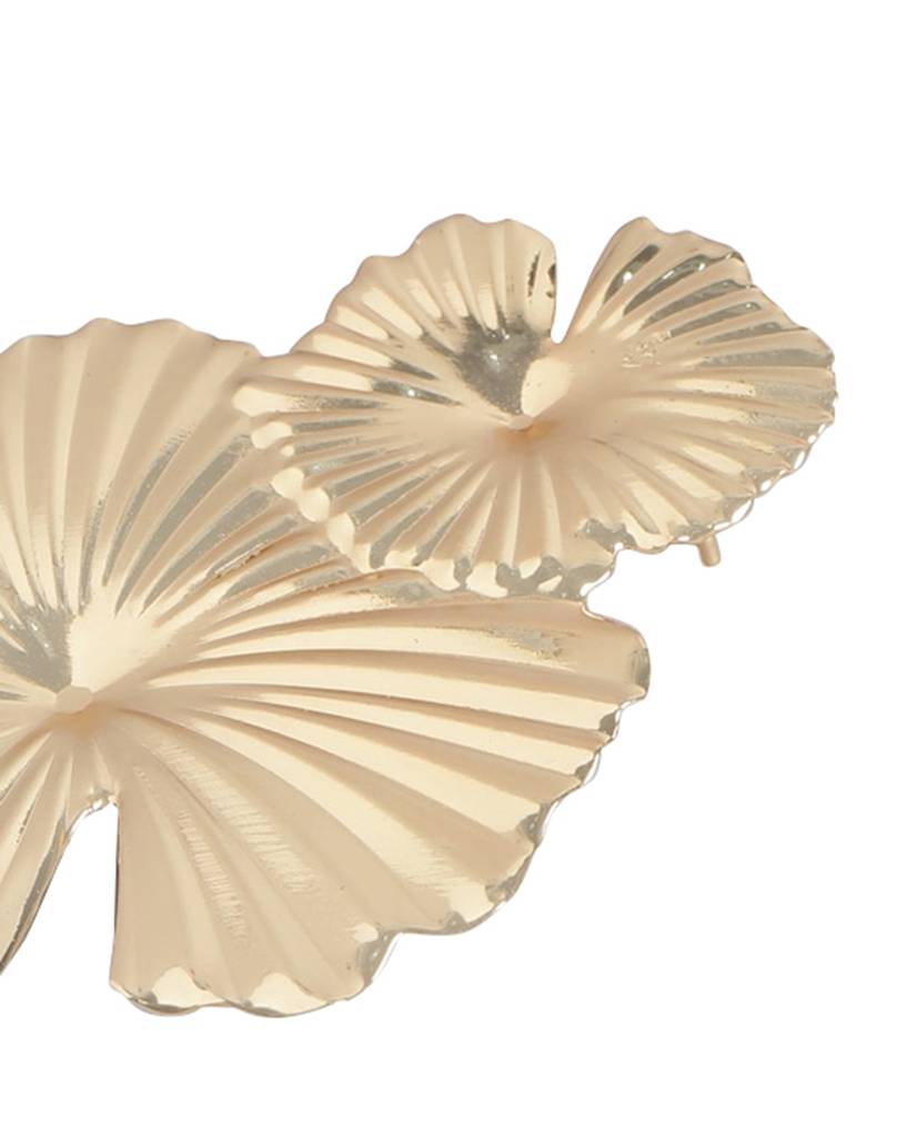 Carlton London Gold-Plated Contemporary Drop Earrings : FJE4373