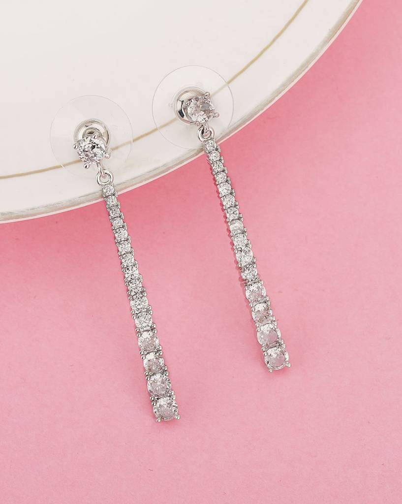Eternz Certified Jewellery - Carlton London Women Rhodium