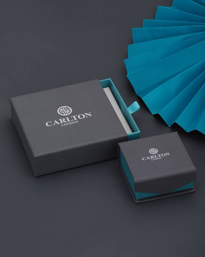 Carlton London Premium Rhodium-Plated Cz-Studded Contemporary Drop Earrings : FJE4440