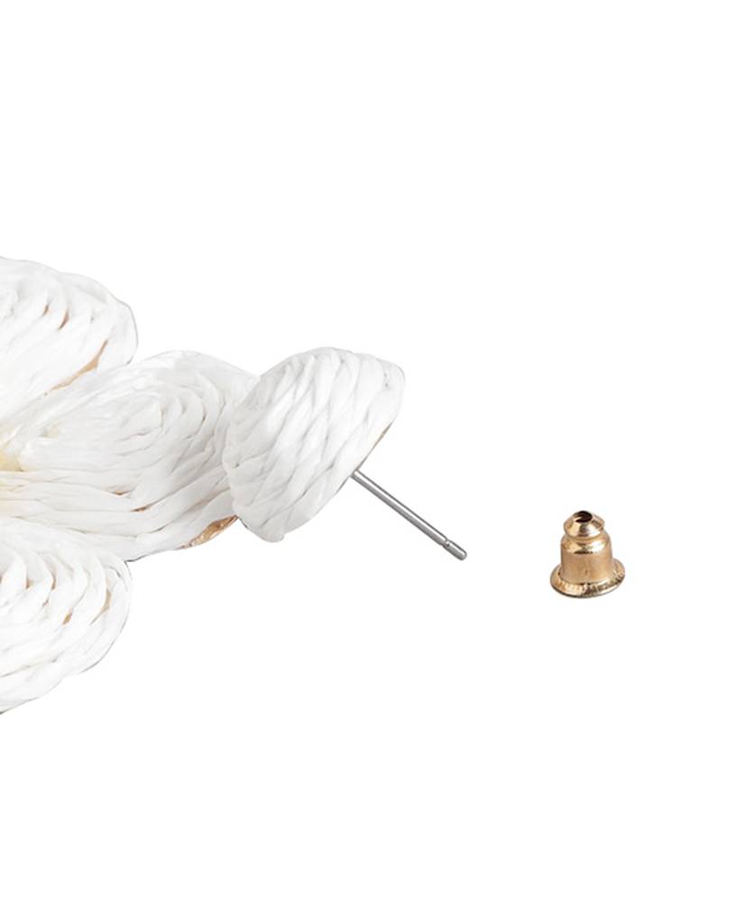 Carlton London Gold-Plated Floral Drop Earrings : FJE4590