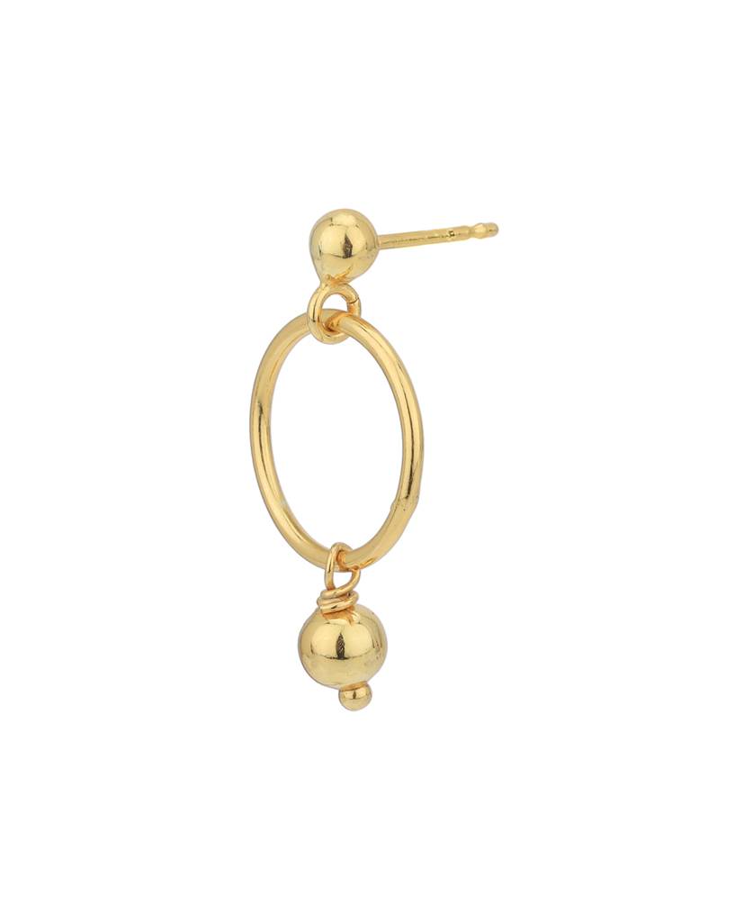 Carlton London 18Kt Gold-Plated Circular Drop Earrings : FJE4945