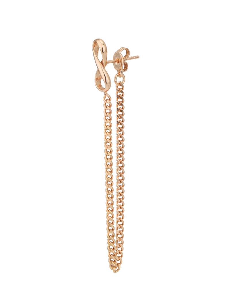 Carlton London 18Kt Rose Gold-Plated Contemporary Drop Earrings : FJE4949