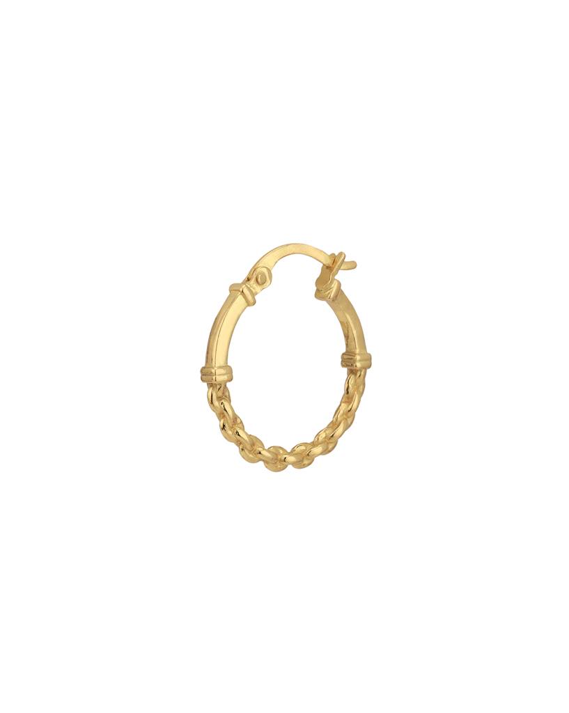 Carlton London 18Kt Gold-Plated Circular Hoop Earrings : FJE4978