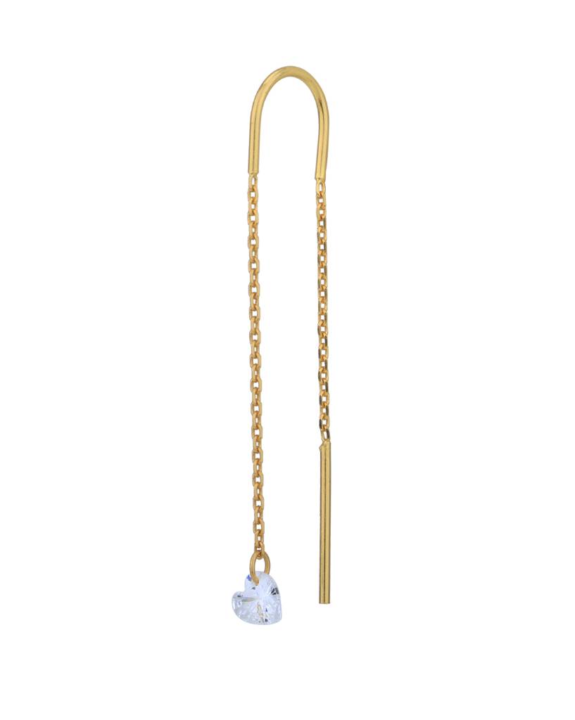 Carlton London 18Kt Gold--Plated Cubic Zirconica Contemporary Drop Earrings : FJE4989