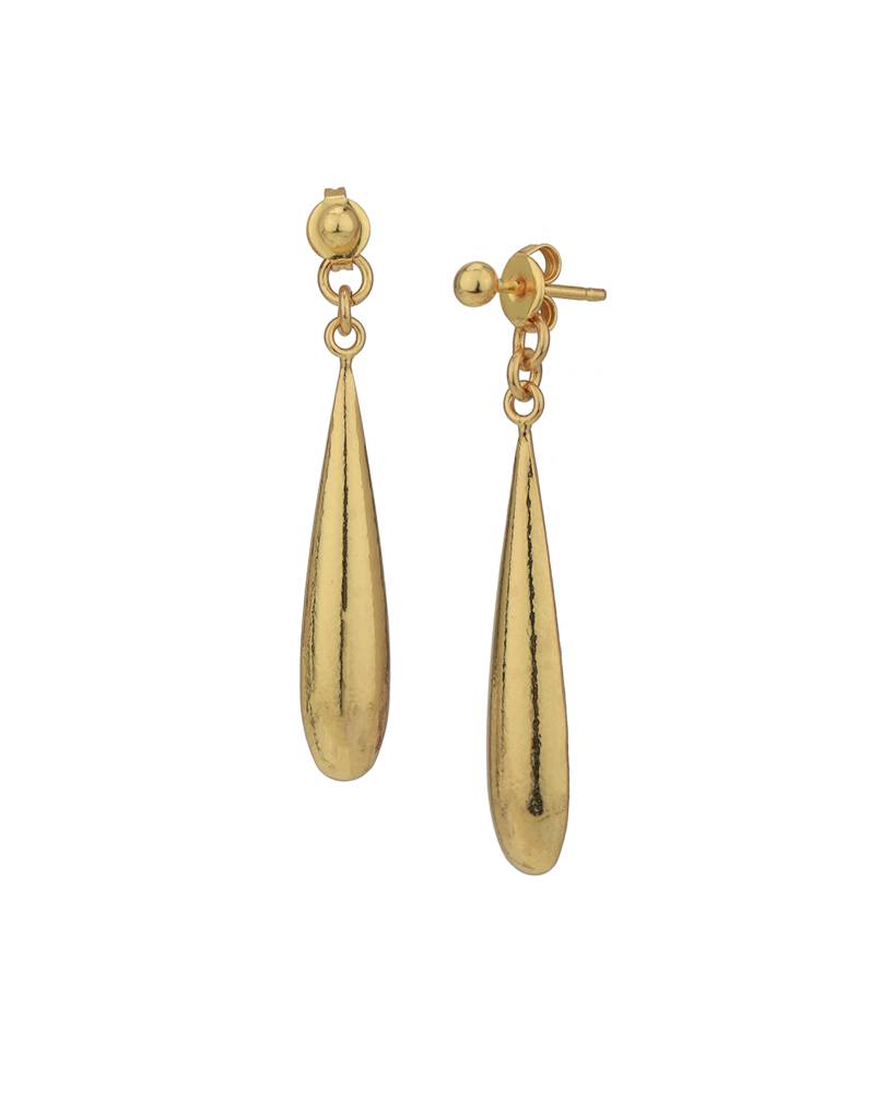 Carlton London 18Kt Gold--Plated Teardrop Shaped Drop Earrings : FJE4990