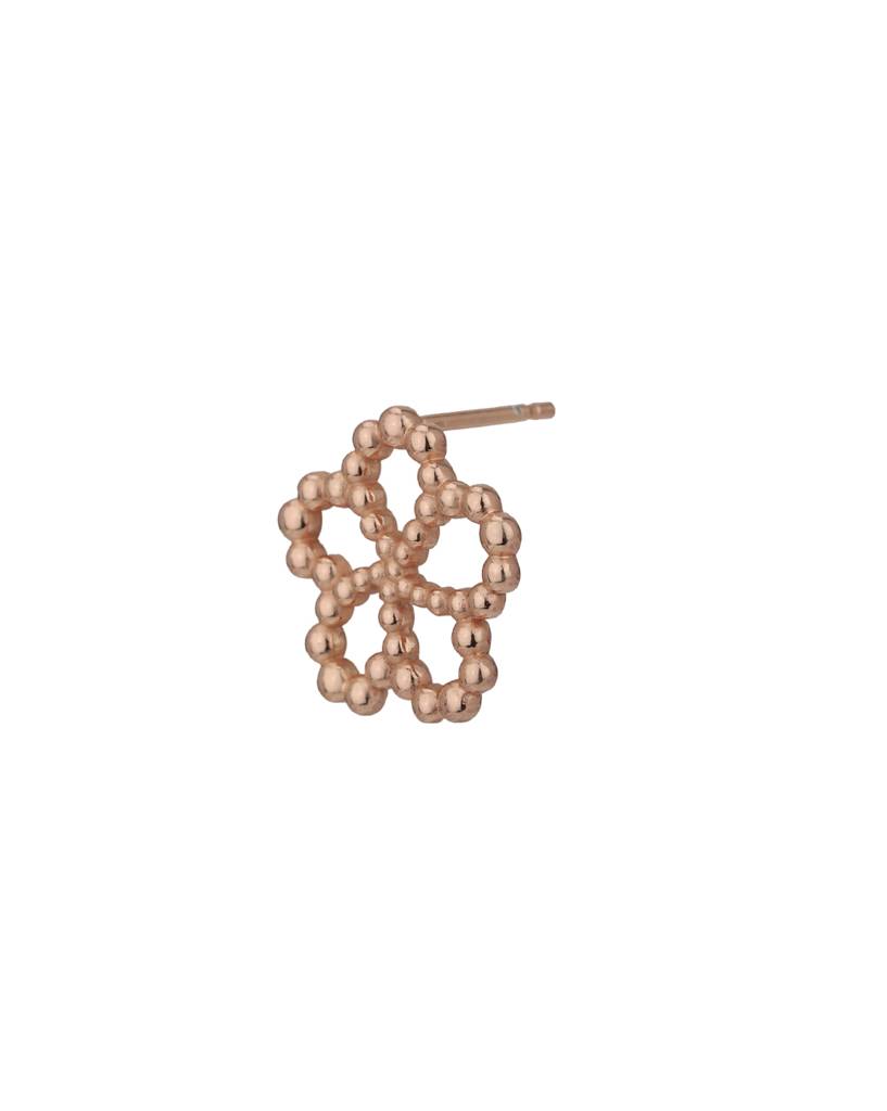 Carlton London 18Kt Rose Gold Plated Floral Bold Studs : FJE4997