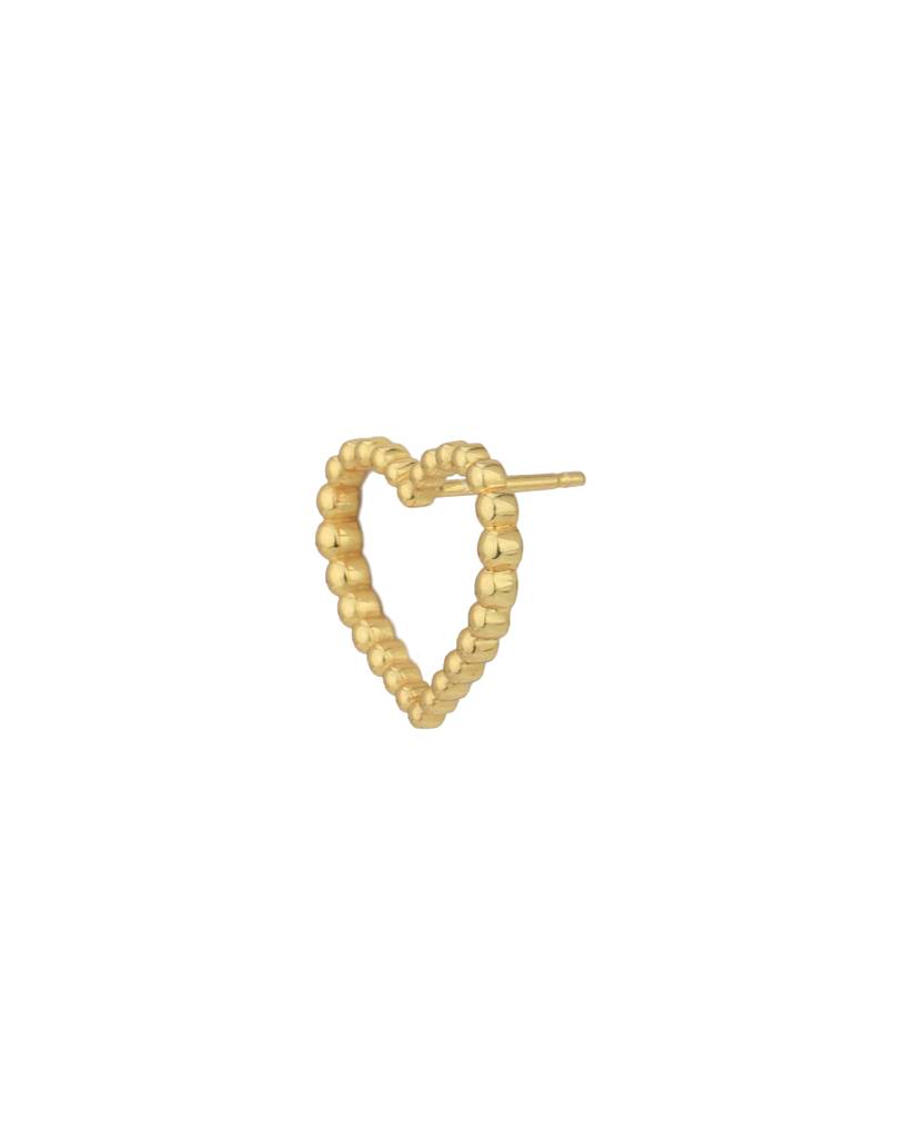 Carlton London 18Kt Gold-Plated Heart Shaped Studs : FJE4999