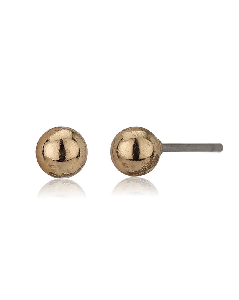 Set Of 10 Gold-Toned & Pink Contemporary Studs Earrings : FJES3894
