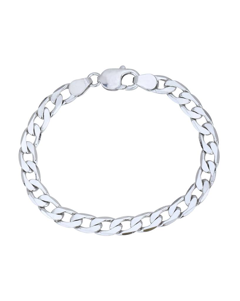 Men Rhodium-Plated Link Bracelet : FJMB4816