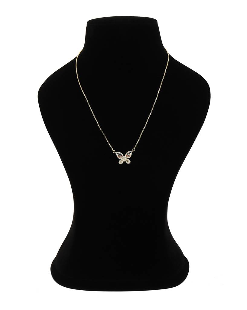 Carlton London Women Gold Plated Multi Coloured Necklace : FJN3115