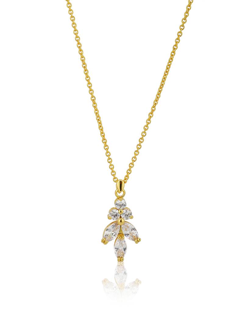 Gold Plated Minimal Necklace For Women : FJN3118