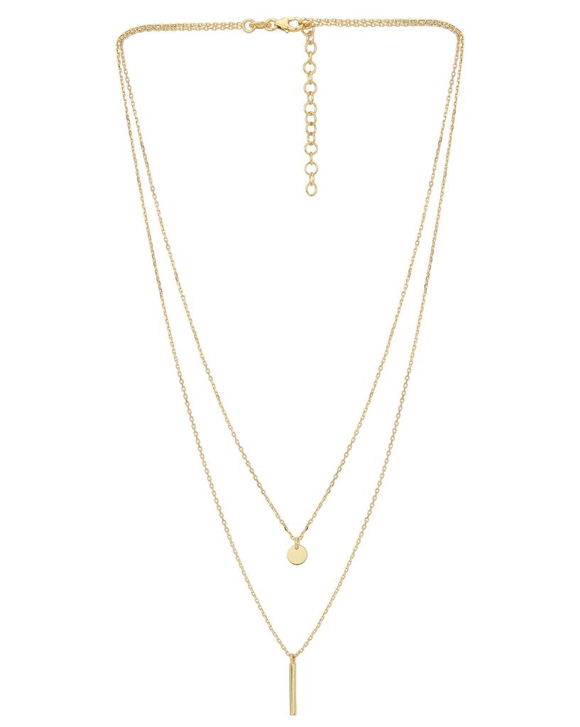 Carlton London, Gold-Plated Layered Necklace : FJN3130