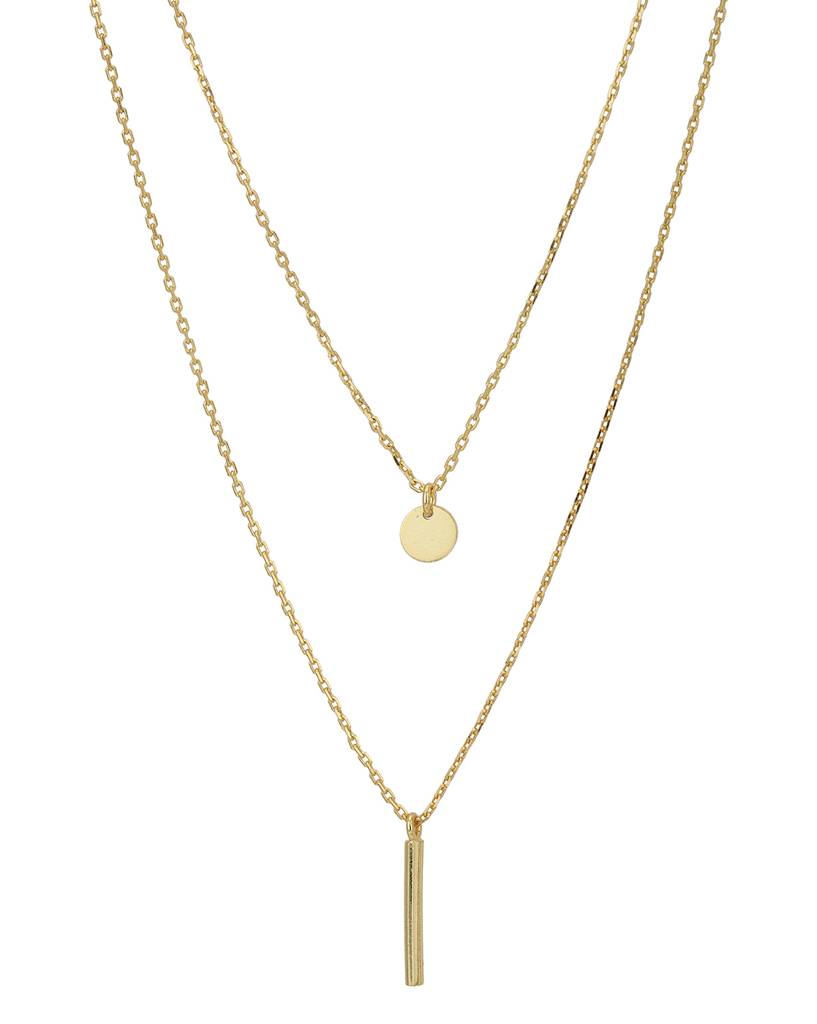 Carlton London, Gold-Plated Layered Necklace : FJN3130