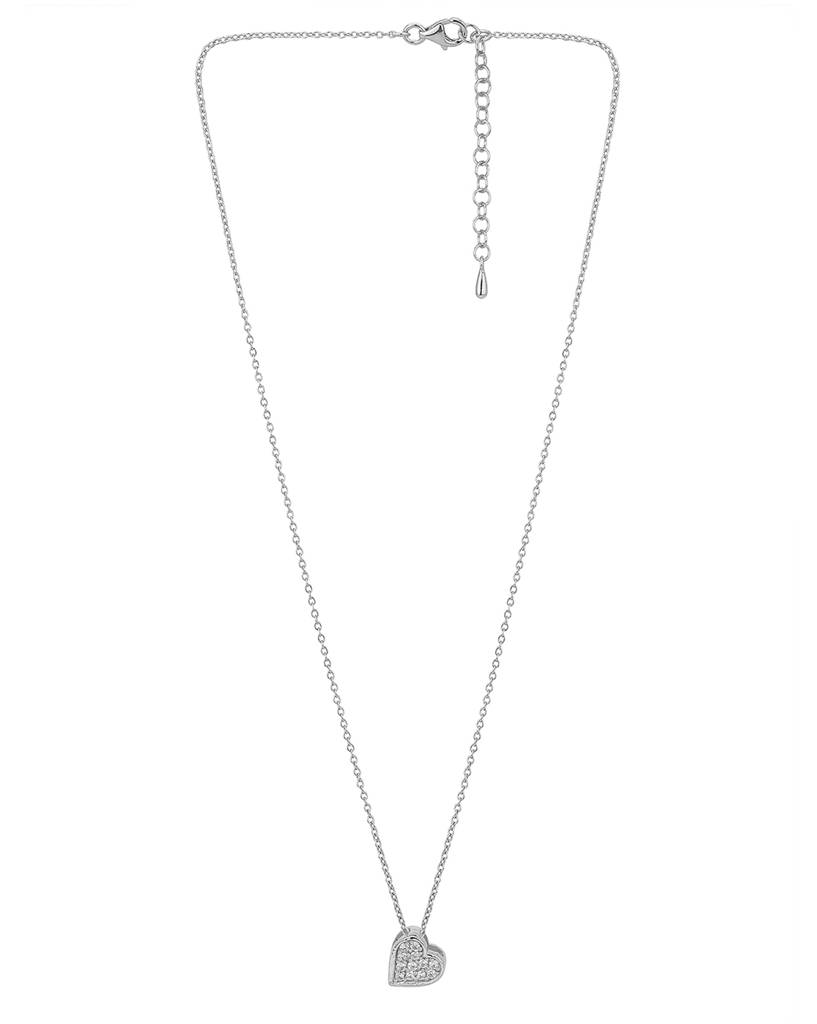 Silver-Toned Brass Rhodium-Plated Handcrafted Chain : FJN3226