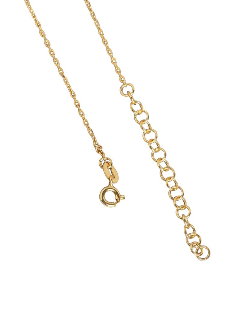 Carlton London Women Black & Gold-Toned Artificial Stone Studded Mangalsutra : FJN3258