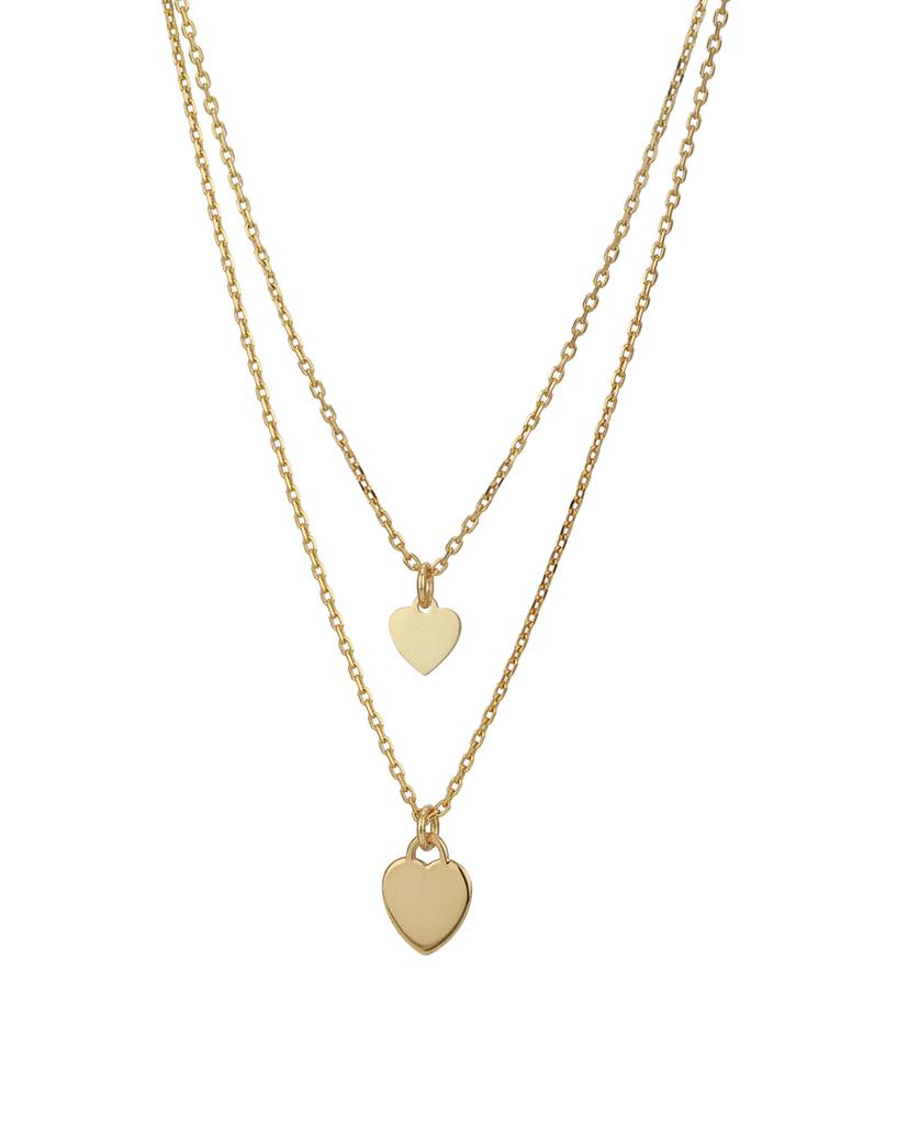 Carlton London Gold-Plated Brass Layered Necklace : FJN3766