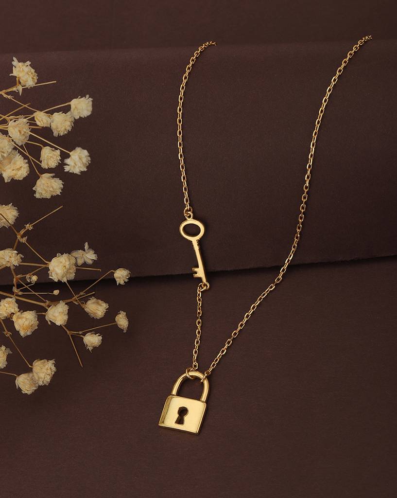 Carlton London Gold-Plated Brassnecklace : FJN3773