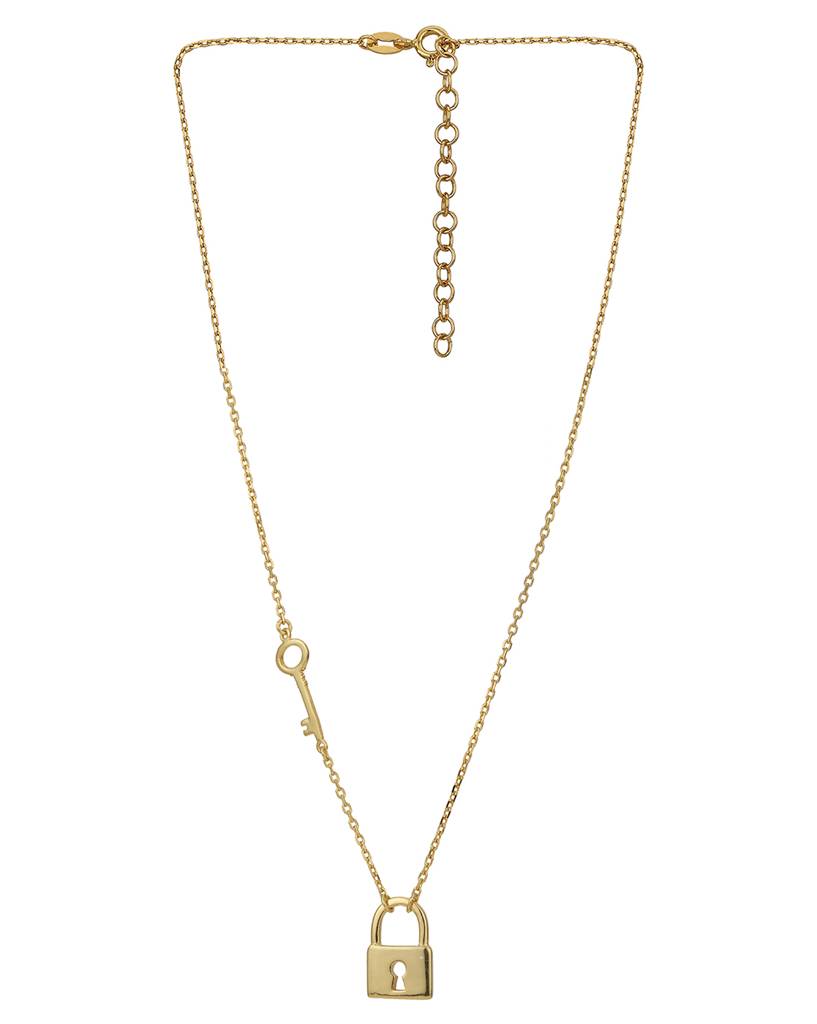 Carlton London Gold-Plated Brassnecklace : FJN3773